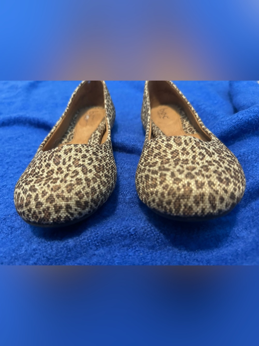 boc Leopard Print Ballet Flats in Brown and Cream - Picture 5 of 10